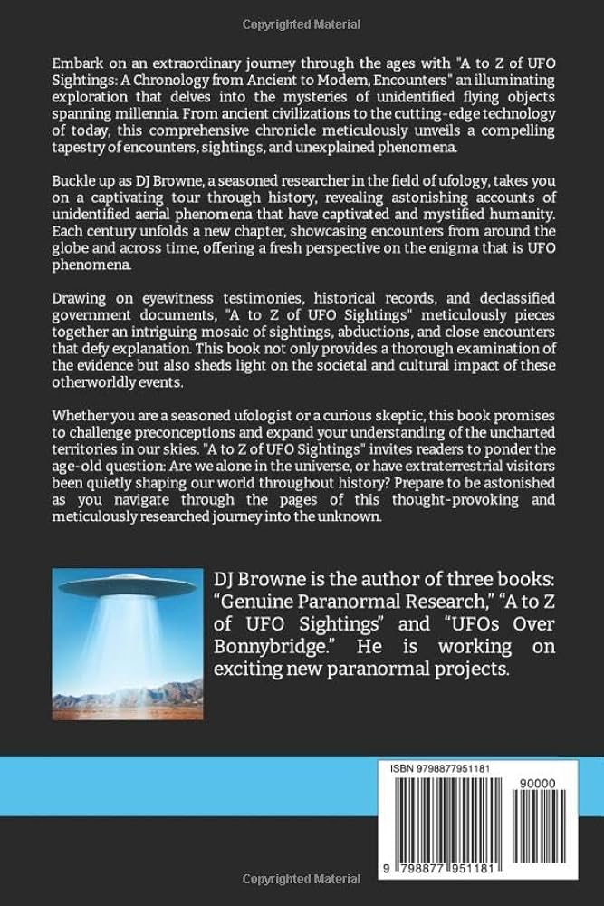 Amazon.com: A to Z of UFO Sightings: A Chronology from